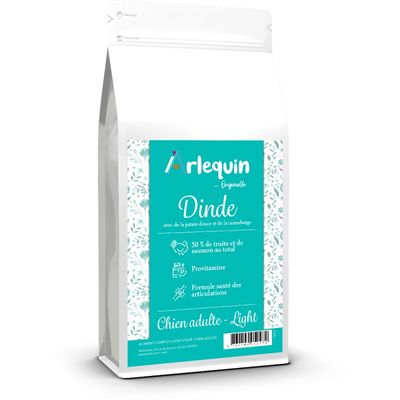 Arlequin - CROQUETTE CHIEN SANS CÉRÉALES LIGHT    DINDE