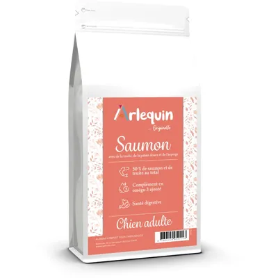 Arlequin - CROQUETTE CHIEN SANS CÉRÉALES    SAUMON TRUITE