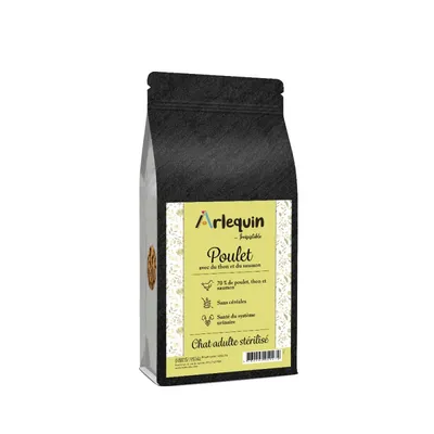 Arlequin - CROQUETTE CHAT STERILISE   IRRESISTIBLE POULET THON SAUMON