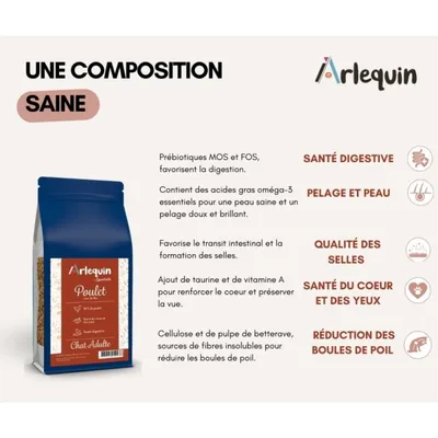 Arlequin - CROQUETTE CHAT    POULET