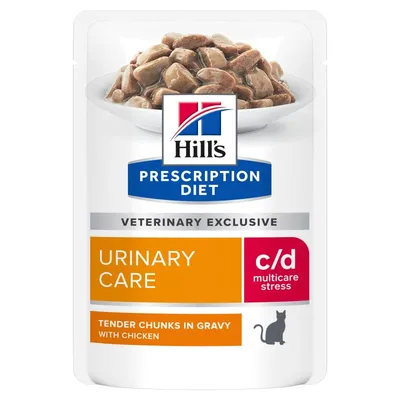 HILL'S -  CHAT ADULT PRESCRIPTION DIETS C/D URINARY STRESS POULET