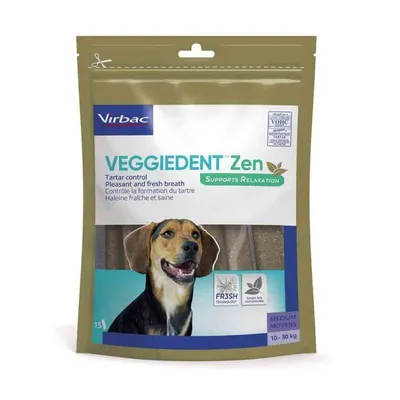 VIRBAC - Friandises   chiens de 10 à 30kg -  VEGGIEDENT ZEN M VIRBAC - Friandises   chiens de 10 à 30kg -  VEGGIEDENT ZEN M