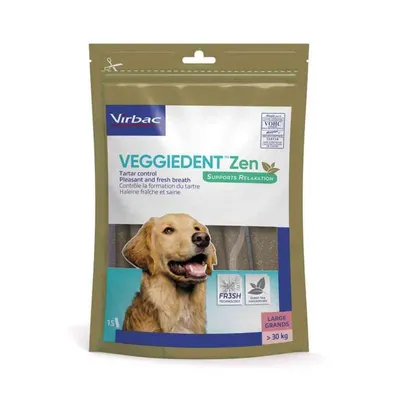 VIRBAC - Friandises   chiens de + 30kg -  VEGGIEDENT ZEN L