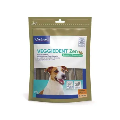 VIRBAC - Zahnpflege-Leckerlis für Hunde - 10 kg - VEGGIEDENT ZEN S