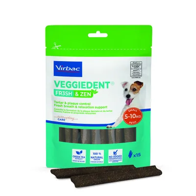 VIRBAC - Friandises   chiens de - 10kg -  VEGGIEDENT ZEN S