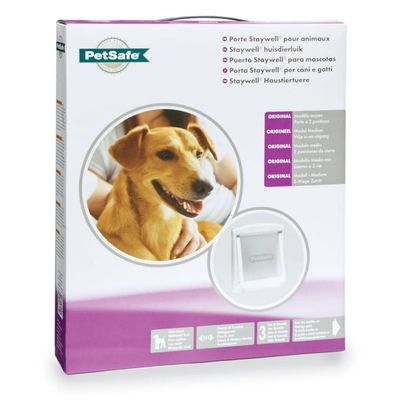 Porte à 2 Voies pour Chiens Entrée Sortie Chiot Animaux de Compagnie