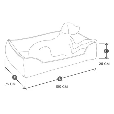 Bagane Housse de remplacement pour panier, Eiffel Bagane Housse de remplacement pour panier, Eiffel