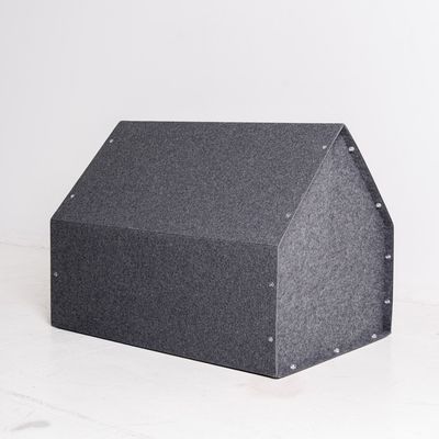 Bagane Niche d'intérieur chien / chat, design et écologique, gris Sanka