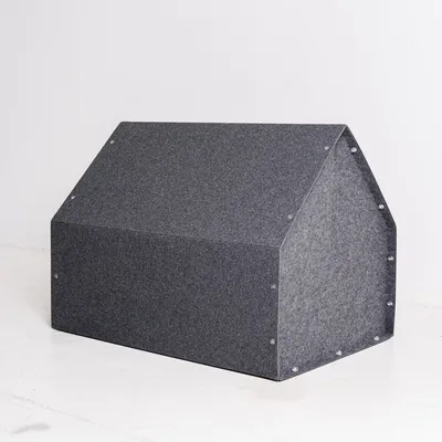 Bagane Niche d'intérieur chien / chat, design et écologique, gris Sanka