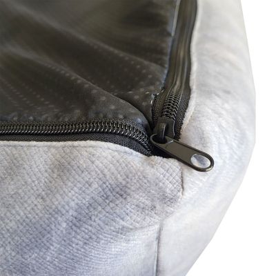 Bagane Panier chien / chat gris clair, écologique au toucher velours Ecow