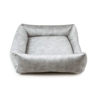 Bagane Panier chien / chat gris clair, écologique au toucher velours Ecow Bagane Panier chien / chat gris clair, écologique au toucher velours Ecow