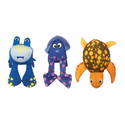 LOT DE TROIS JOUETS DURABLES "SOUS L'OCEAN"