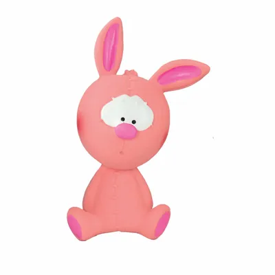 JOUET EN LATEX "EL LAPINO" ROSE