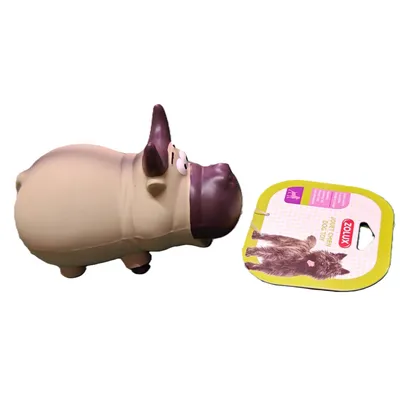 zolux - Jouet sonore El Toro beige 16,5 cm en latex pour chien