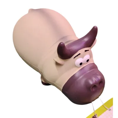 zolux - Jouet sonore El Toro beige 16,5 cm en latex pour chien