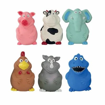 LOT DE 6 JOUETS EN LATEX "BIGBELLY"