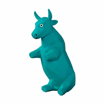 JOUET EN LATEX "EL TORO" BLEU