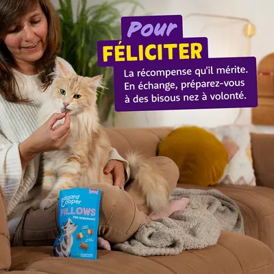 Edgard Cooper - Friandises Sans Céréales pour Chat fourrées au Saumon