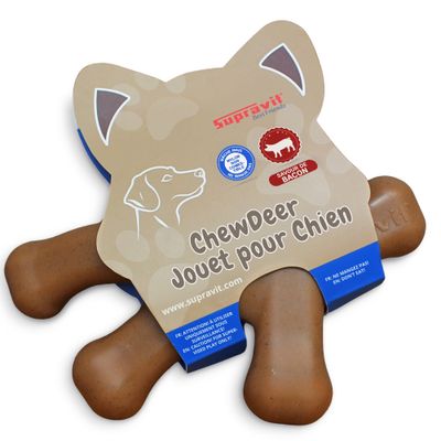 Supravit Jouet pour chien ChewDeer Goût bacon