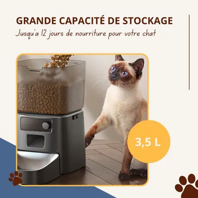 Distributeur automatique de nourriture pour animaux Oneisall - Gamelles