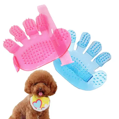 IntiMeg Gant de toilettage à cinq doigts pour chats et chiens