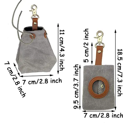 IntiMeg Sac pour croquettes et sacs à crottes pour chien