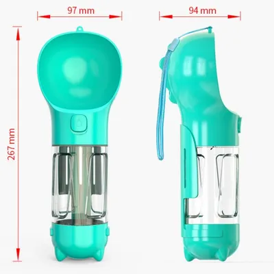 IntiMeg Botella de agua portátil para perros
