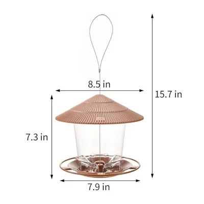 IntiMeg Mangeoire à oiseaux anti-écureuils