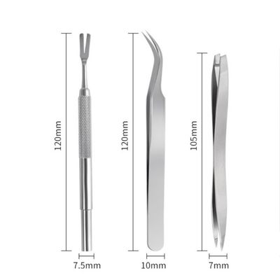 IntiMeg Set aus Edelstahl-Zeckenzangen