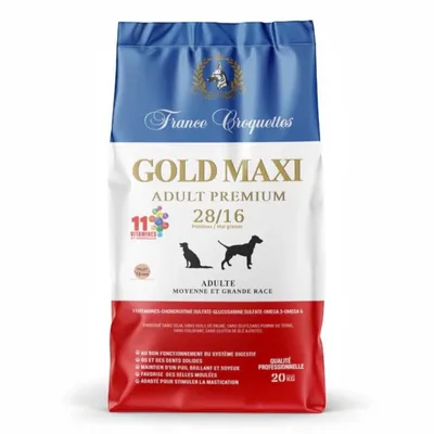France Croquettes pour chien adulte gold maxi adult premium 28/16 France Croquettes pour chien adulte gold maxi adult premium 28/16
