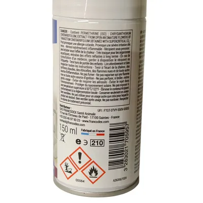 Francodex - Diffuseur insecticide habitat 150ml environ 40m² de surface