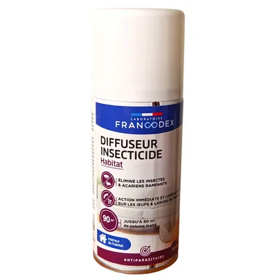 Francodex - Diffuseur insecticide habitat 150ml environ 40m² de surface