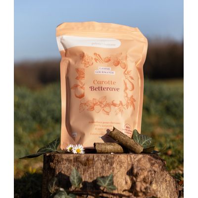 Pelote & Balzane - Friandises naturelles chevaux Carotte / Betterave - 800g