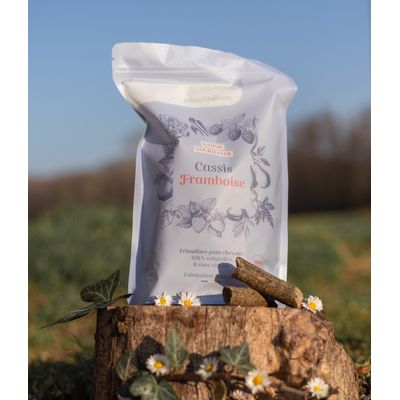 Pelote & Balzane - Friandises naturelles chevaux Cassis / Framboise - 800g