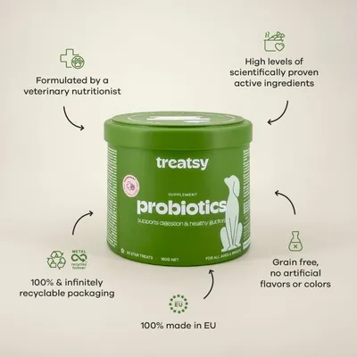 Treatsy Complément Alimentaire - Probiotiques pour chien