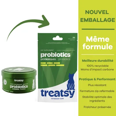 Treatsy Complément Alimentaire - Probiotiques pour chat Treatsy Complément Alimentaire - Probiotiques pour chat