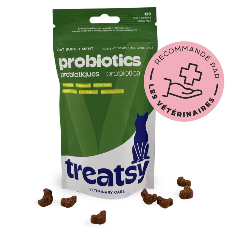 Treatsy Complément Alimentaire - Probiotiques pour chat