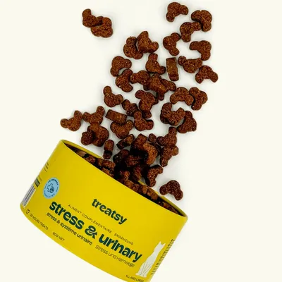 Treatsy Complément Alimentaire - Stress & Système urinaire pour chat