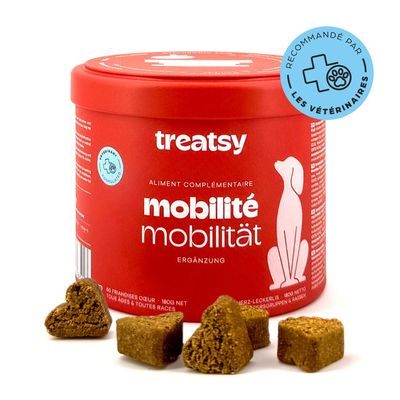 Treatsy Complément Alimentaire - Mobilité Articulations pour chien Treatsy Mobilité pour chien - boîte de 60 bouchées