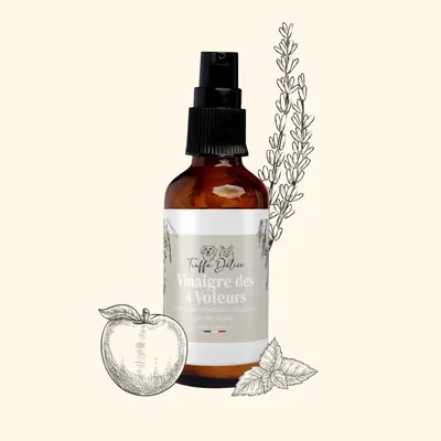 TRUFFE DÉLICE Vinaigre des 4 voleurs - Antiparasitaire chien TRUFFE DÉLICE Vinaigre des 4 voleurs - Antiparasitaire chien