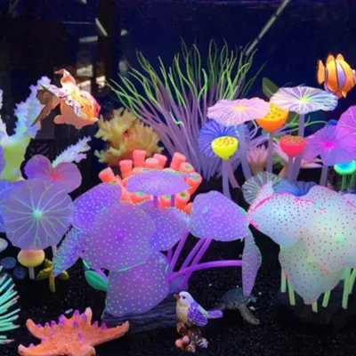 IntiMeg Décoration d'aquarium en corail artificiel
