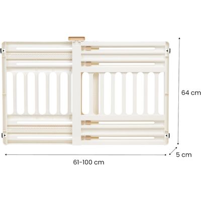 Barrière de sécurité sans perçage Extensible de 61-100 cm Verrouillable