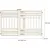 Barrière de sécurité sans perçage Extensible de 61-100 cm Verrouillable Barrière de sécurité sans perçage Extensible de 61-100 cm Verrouillable