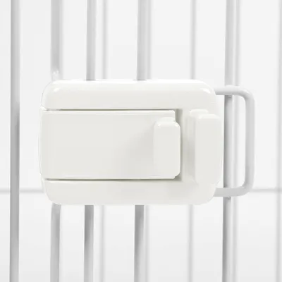 Parc pour Chien Intérieur, L113xP78xH60cm, pour Chiot, Lapin, avec toit