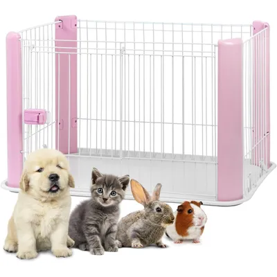 Parc pour Chien Intérieur, L92xP63xH60cm, pour Chat, Chiot, Lapin Parc pour Chien Intérieur, L92xP63xH60cm, pour Chat, Chiot, Lapin