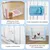 Parc pour Chien Intérieur, L113xP78xH60cm, pour Chiot, Lapin, Chat