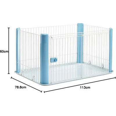 Parc pour Chien Intérieur, L113xP78xH60cm, pour Chiot, Lapin, Chat