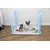 Parc pour Chien Intérieur, L92xP63xH60cm, pour Chat, Chiot, Lapin Parc pour Chien Intérieur, L92xP63xH60cm, pour Chat, Chiot, Lapin