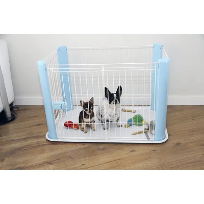 Parc pour Chien Intérieur, L92xP63xH60cm, pour Chat, Chiot, Lapin Parc pour Chien Intérieur, L92xP63xH60cm, pour Chat, Chiot, Lapin