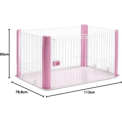 Parc pour Chien Intérieur, L113xP78xH60cm, pour Chiot, Lapin, Chat